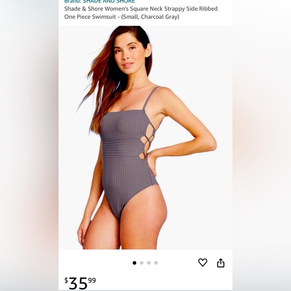 New women’s large shade & shore Grey swimsuit - Picture 1 of 5